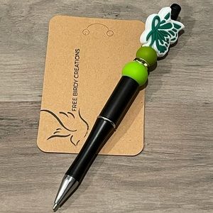 💚✨ Mental Health Awareness Beaded Pen